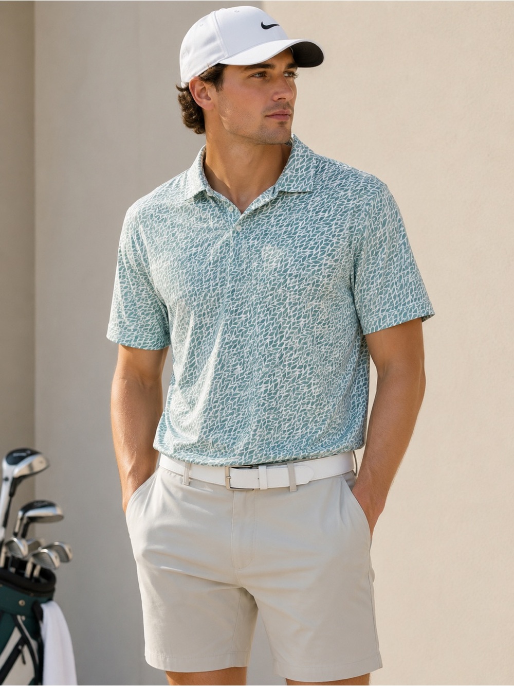 PGA Teal Golf Polo